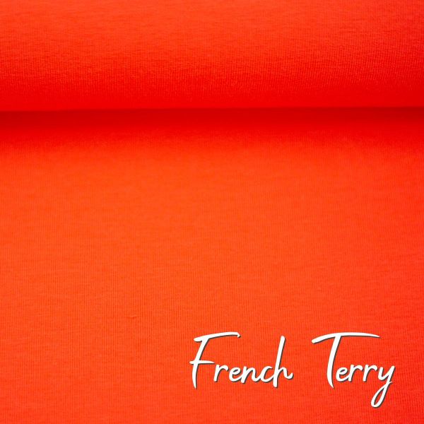 Sweat uni orangerot - French Terry MAIKE von Swafing Kollektion FS25