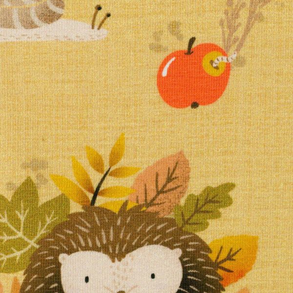 Jersey Igel Iggi gold gelb – Herbst Laub Äpfel Schnecke Erdbeeren