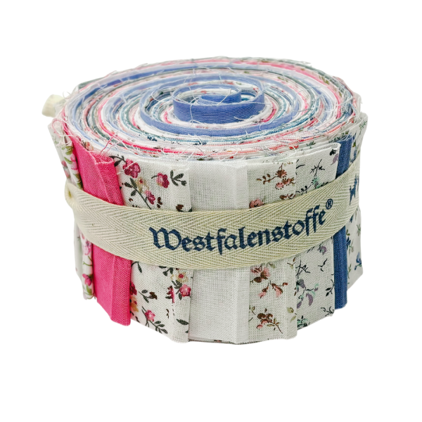 Stoffschnecke mit 20 Streifen aus der Serie Mille Fleur von Westfalenstoffe