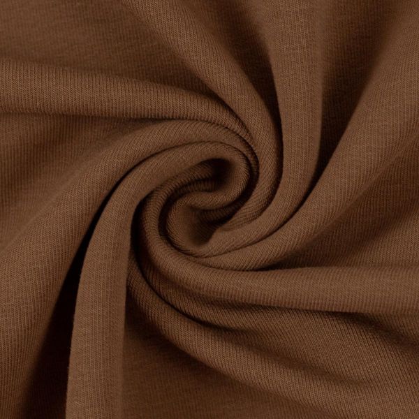 Sweat uni hellbraun - French Terry MAIKE von Swafing