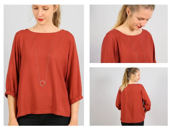 Schnittmuster FRAU HOLLY • weite Bluse von Studio Schnittreif • Gr. XS-XXL