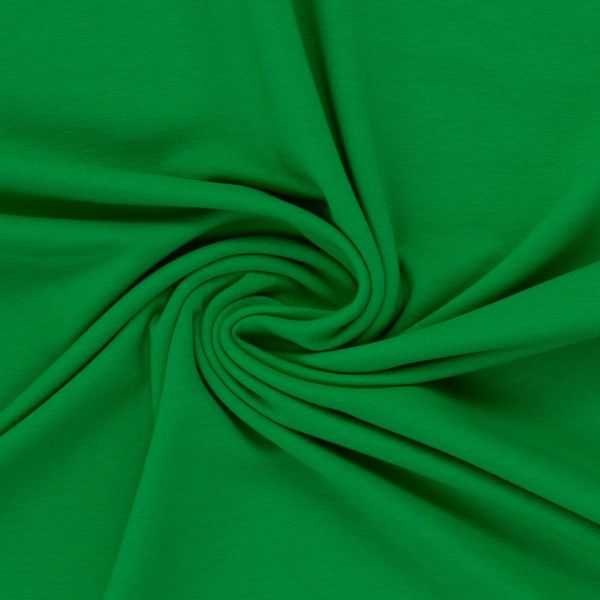 Sweat uni grasgrün - French Terry MAIKE von Swafing Kollektion FS25