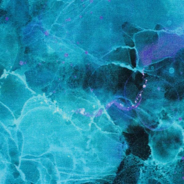 Connected to Universe Modal French Terry aqua-türkis – Swafing