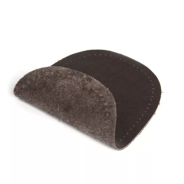 2 Reparatur Patches Nappaleder dunkelbraun oval 14x10cm für Ellenbogen Knie Leder Flicken