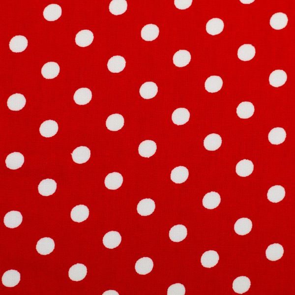Baumwolle Punkte rot weiß - Cotton Rotenburg von Swafing