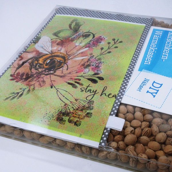 Näh dir ein Kirschkernkissen • Biene • Nähpaket für ein Wärmekissen • DIY Nähset KiKeKi für Nähanfäng
