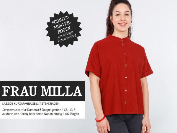 Schnittmuster FRAU MILLA • Kurzarmbluse von Studio Schnittreif • Gr. XS-XL