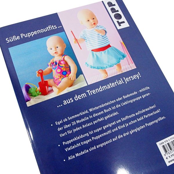 Puppenkleidung nähen aus Jersey - Mini-Mode für Puppen von 40-44cm