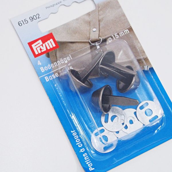 Prym Bodennägel für Taschen altsilber 15mm - Taschenbodennägel