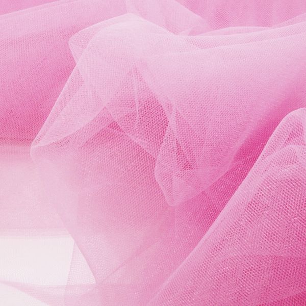 Feintüll in rosa - weicher feiner Tüll für Ballerina Petticoat Schultüte & Co Swiss Tulle