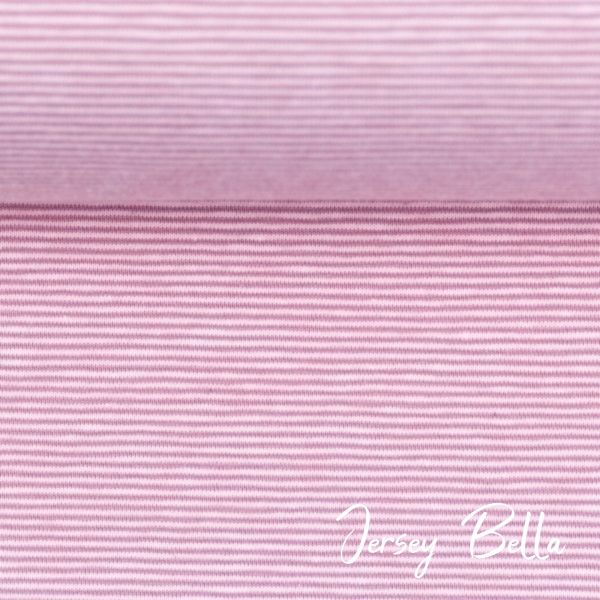 Jersey Bella mit feinen Streifen altrosa weiß – Baumwolljersey von Swafing