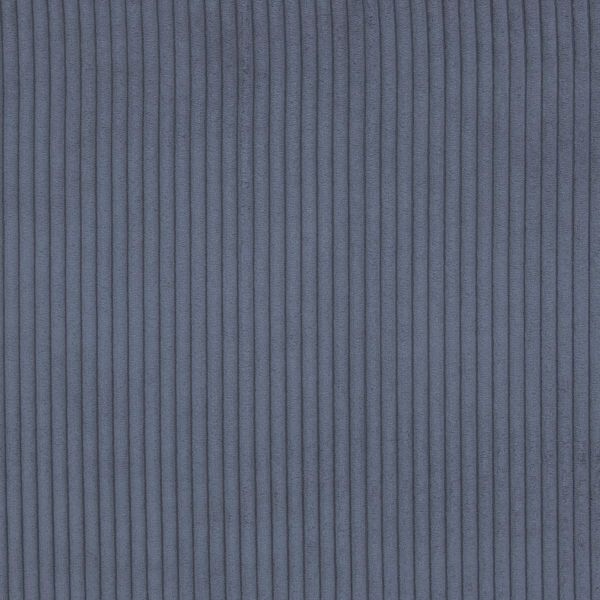 Samtcord uni rauchblau – robuster Breitcordstoff für Möbel & Taschen Wanja von Swafing