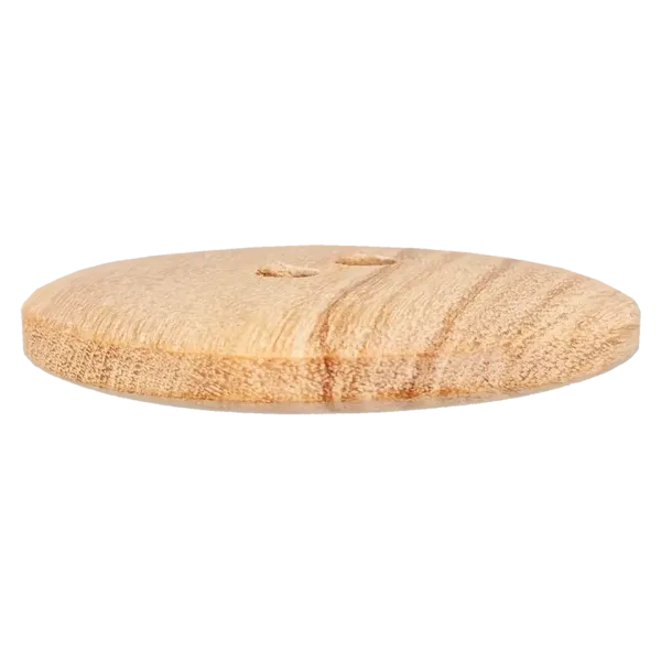 Holzknopf aus Olivenholz 15 mm waschbar