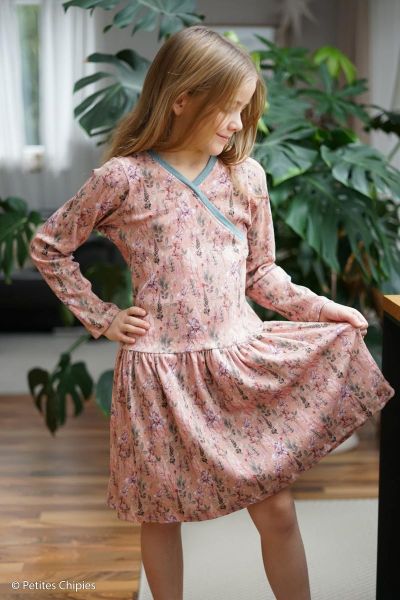 Rippjersey Blüten Gräser altrosa – Serie Garden Vibes by Cherry Picking von Swafing