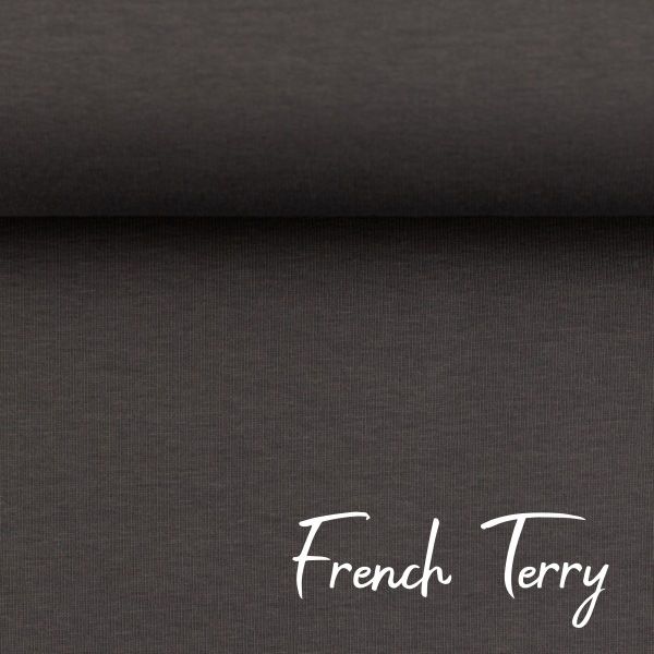 Sweat uni dunkelgrau - French Terry MAIKE von Swafing