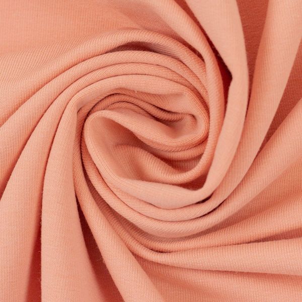 Sweat uni apricot - French Terry MAIKE von Swafing