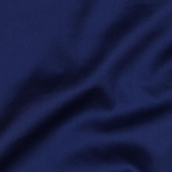 Baumwollsatin royalblau / königsblau – glänzende Webware aus 100% Baumwolle