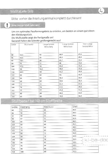 Schnittmuster Basic Strandkleid Kids von KiBaDoo