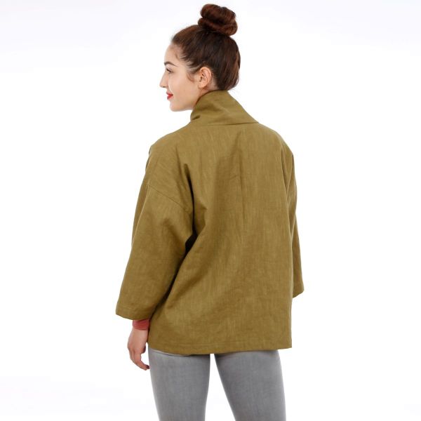 Schnittmuster FRAU SINA • Kimonojacke mit schrägen Taschen von Studio Schnittreif • Gr. XS-XXL