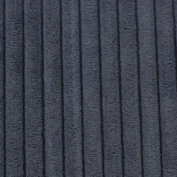 Samtcord uni dunkelgrau – robuster Breitcordstoff für Möbel & Taschen Wanja von Swafing