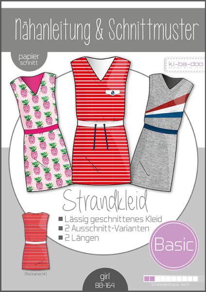 Schnittmuster Basic Strandkleid Kids von KiBaDoo