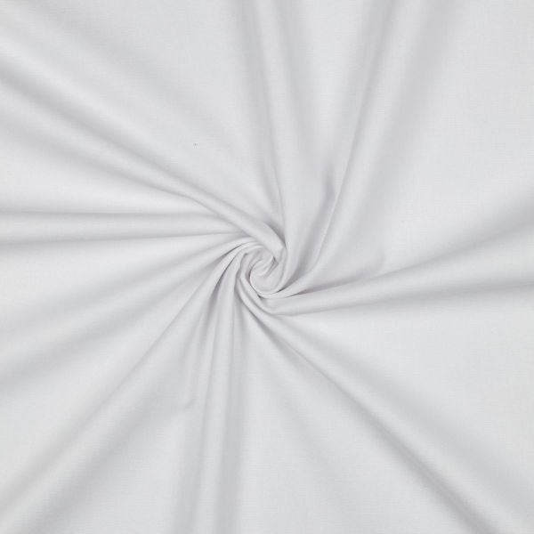 Baumwolle Canvas weiß – robuster Dekostoff für Kleidung und Accessoires