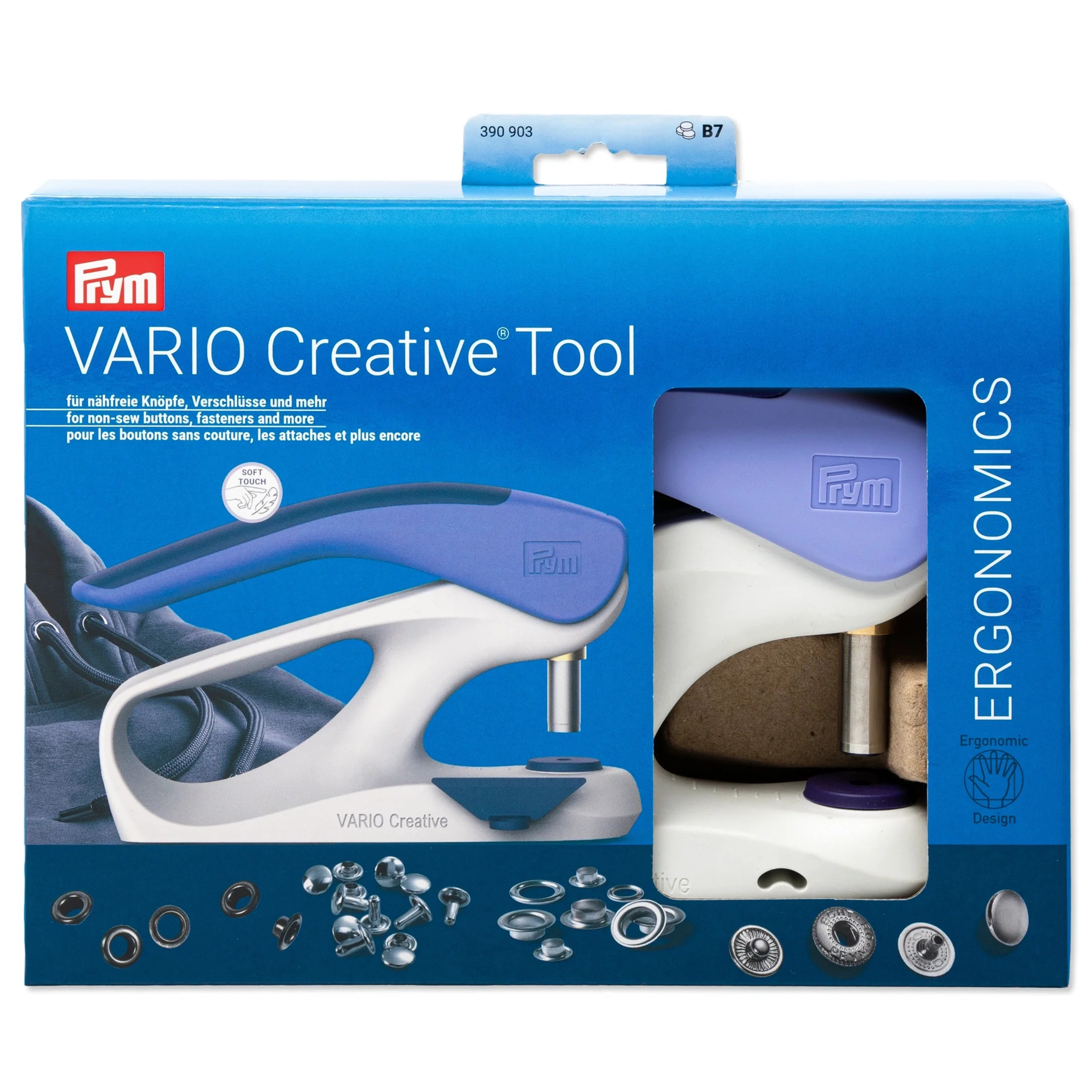 PRYM Vario Creative Tool für Ösen Nieten und Druckknöpfe - mit