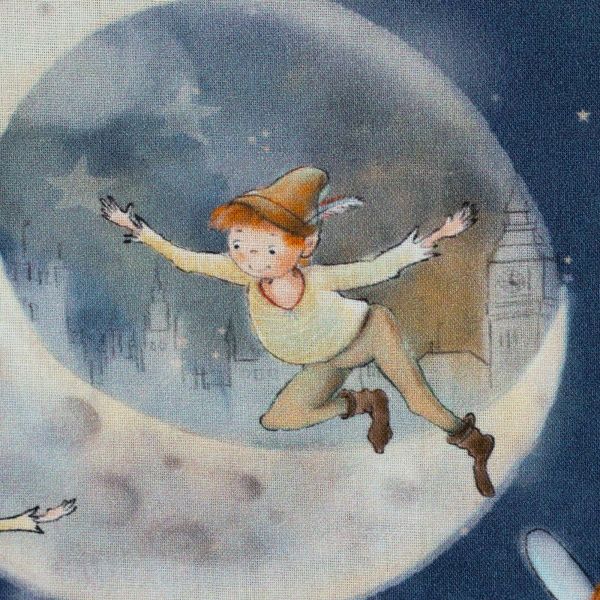 Baumwolle Märchen Peter Pan dunkelblau - Serie Fairy Tale von Swafing
