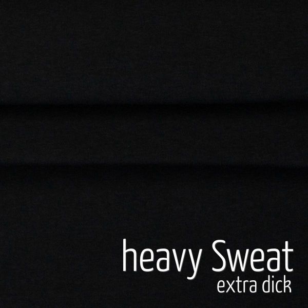 extra dicker Softsweat schwarz - kuschliger warmer Wintersweat