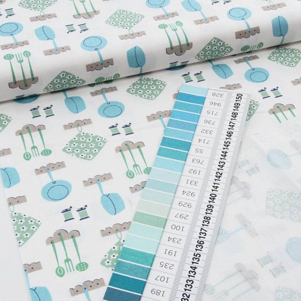 Baumwolle Retro Küchenmotive - Kitchen Serie Cook Book by Lori Holt