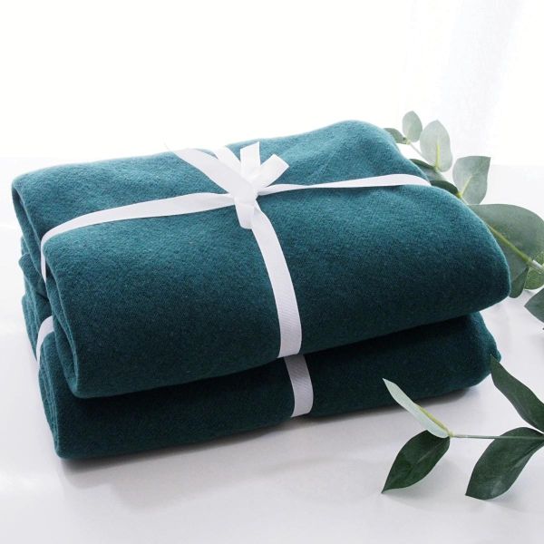 Stoffzuschnitt Maxi Dreiecktuch Kuschelstrick Bono dunkelgrün • Maxituch Poncho Stricktuch