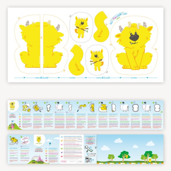 Kullaloo Nähset WALDGEIST WOLLE – Nähset für ein Kuscheltier super easy