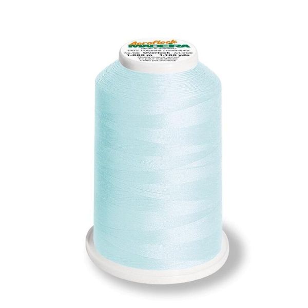 Aeroflock 100 hellblau - 1000m Bauschgarn von Madeira - Overlock Garn