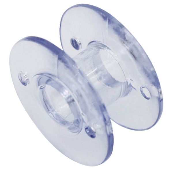 Box mit 25 Unterfaden Spulen transparent - CB Spule Kunststoff für viele gängige Nähmaschinen