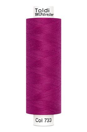 großes Rolle Nähgarn fuchsia beere Fb. 733 - 500m Gütermann Allesnäher - Toldi Nähseide