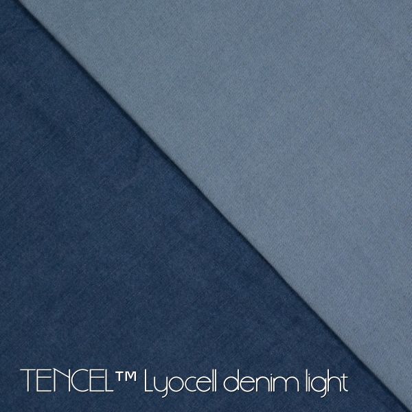Leichter weicher Jeans mit TENCEL™ Lyocell Fasern dunkelblau - Light Stretch Denim indigo