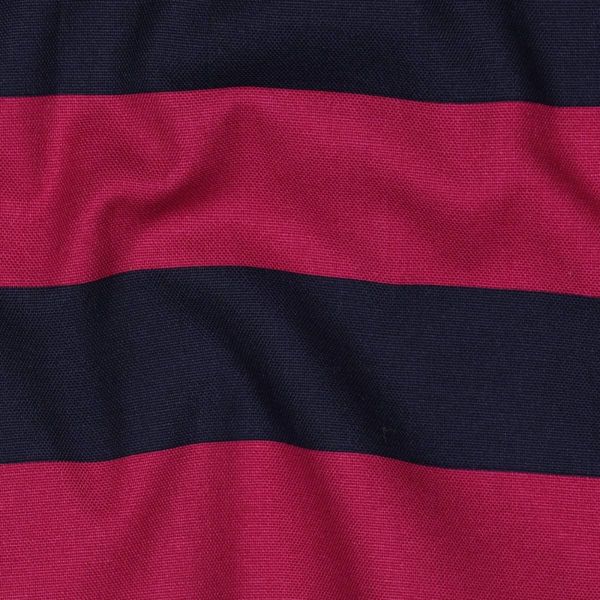Baumwolle Canvas breite Streifen fuchsia marine – Dekostoff für Taschen & Kissen Blockstreifen