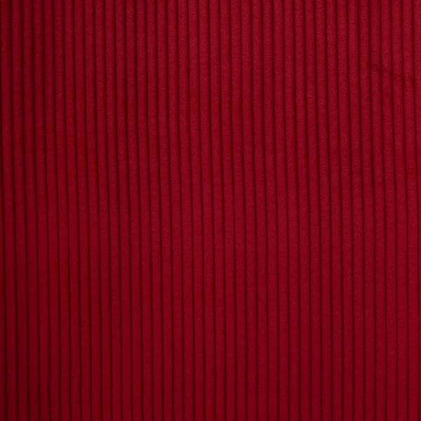 Breitcord Wanja dunkelrot Kirsche – robuster Cord Samt für Möbel & Taschen