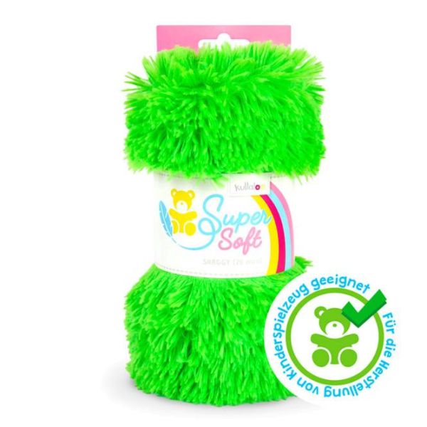 Kullaloo Zottel Shaggy lime grün – Langhaarplüsch 100x75cm