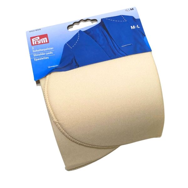 Schulterpolster M-L - halbmondförmig haut nude beige - 2 Stück