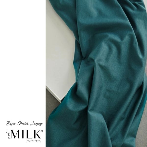Soft Jersey mit TENCEL™ Lyocell in dunkelgrün - meetMILK® Basic Stretch Jersey emerald