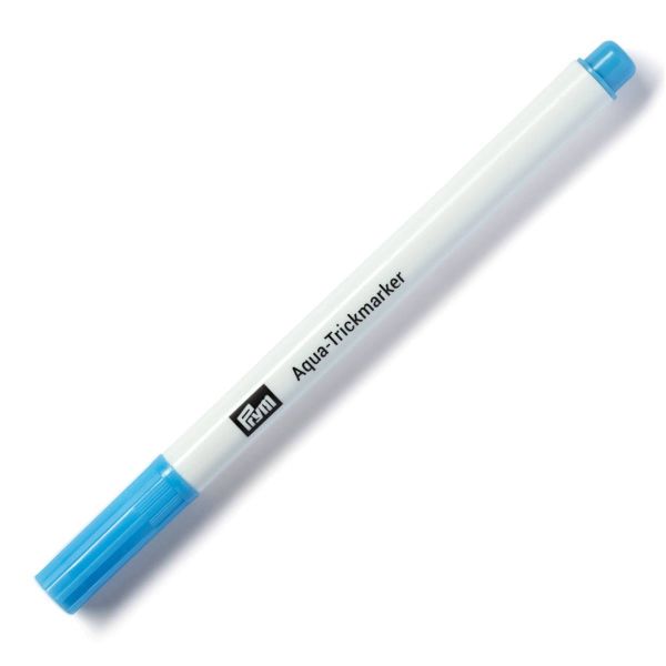 Trickmarker aqua blau von PRYM - wasselöslicher Zauberstift für viele Stoffe