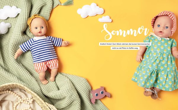 HEJ. Minimode Süsse Puppenkleidung nähen von 32-47cm von Lotteundludwig