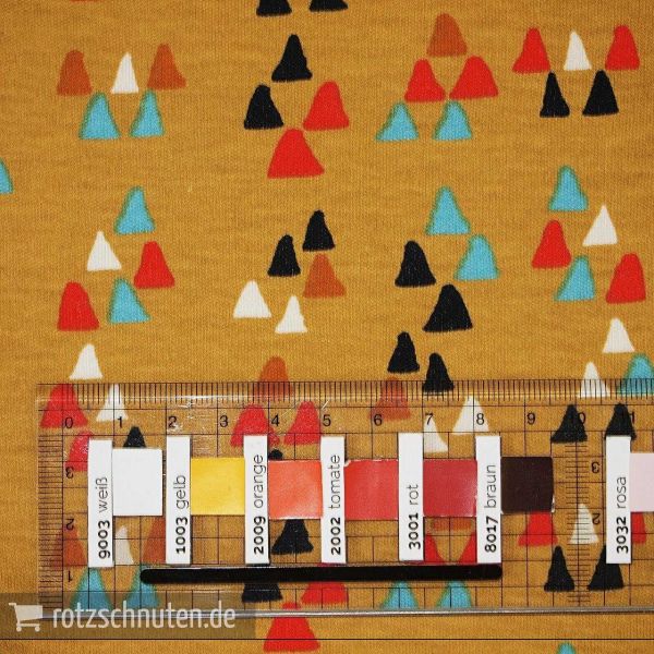 Bio Jersey Interlock BIRCH Wildland – Arrowhead Sun – Dreiecke