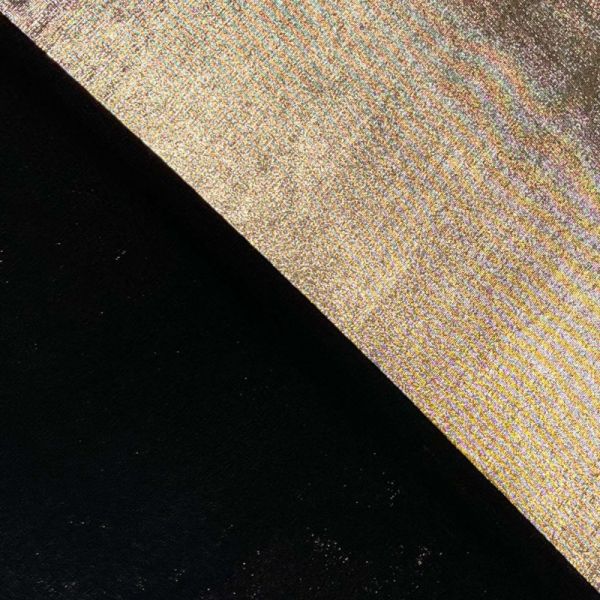 Glamour Jersey gold metallic - edler Glitzerjersey für festliche Kleider