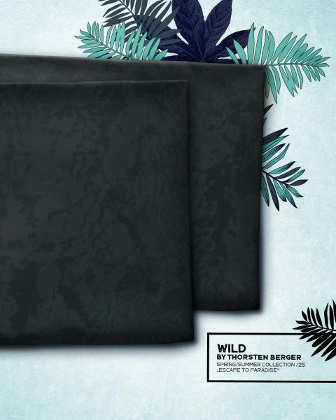 Sweat Steinoptik dunkelgrau - WILD Kombi French Terry by Thorsten Berger