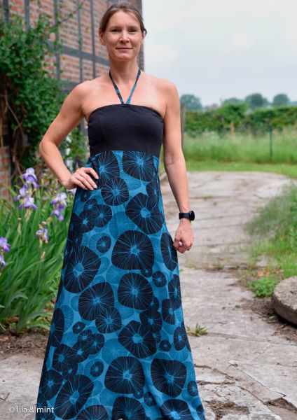 luftig leichte Viskose Kleiderstoff dunkelblau - Coral Reef by Thorsten Berger von Swafing