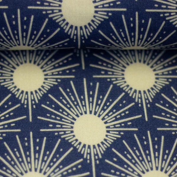 Double Slub Musselin Sonne blau – Double Gauze Käselotti Bright by Swafing