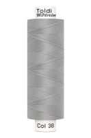 großes Rolle Nähgarn hellgrau Fb. 38 - 500m Gütermann Allesnäher - Toldi Nähseide großes Rolle Nähgarn hellgrau Fb. 38 - 500m Gütermann Allesnäher - Toldi Nähseide