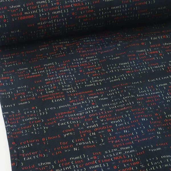 Jersey Nerd - Programmiercode schwarz rot Informatik Coding Programmiersprache